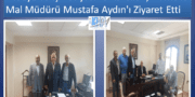 İzmir’de Ağrı lı Medya ve Ağrılı iş insanları Bornova Mal Müdürü Mustafa Aydın’ı ziyaret ettiler.
